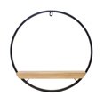 thumbnail image 2 of Home Decorative Circle Shelf 17"L X 17.5"H Iron, Wood, 2 of 2
