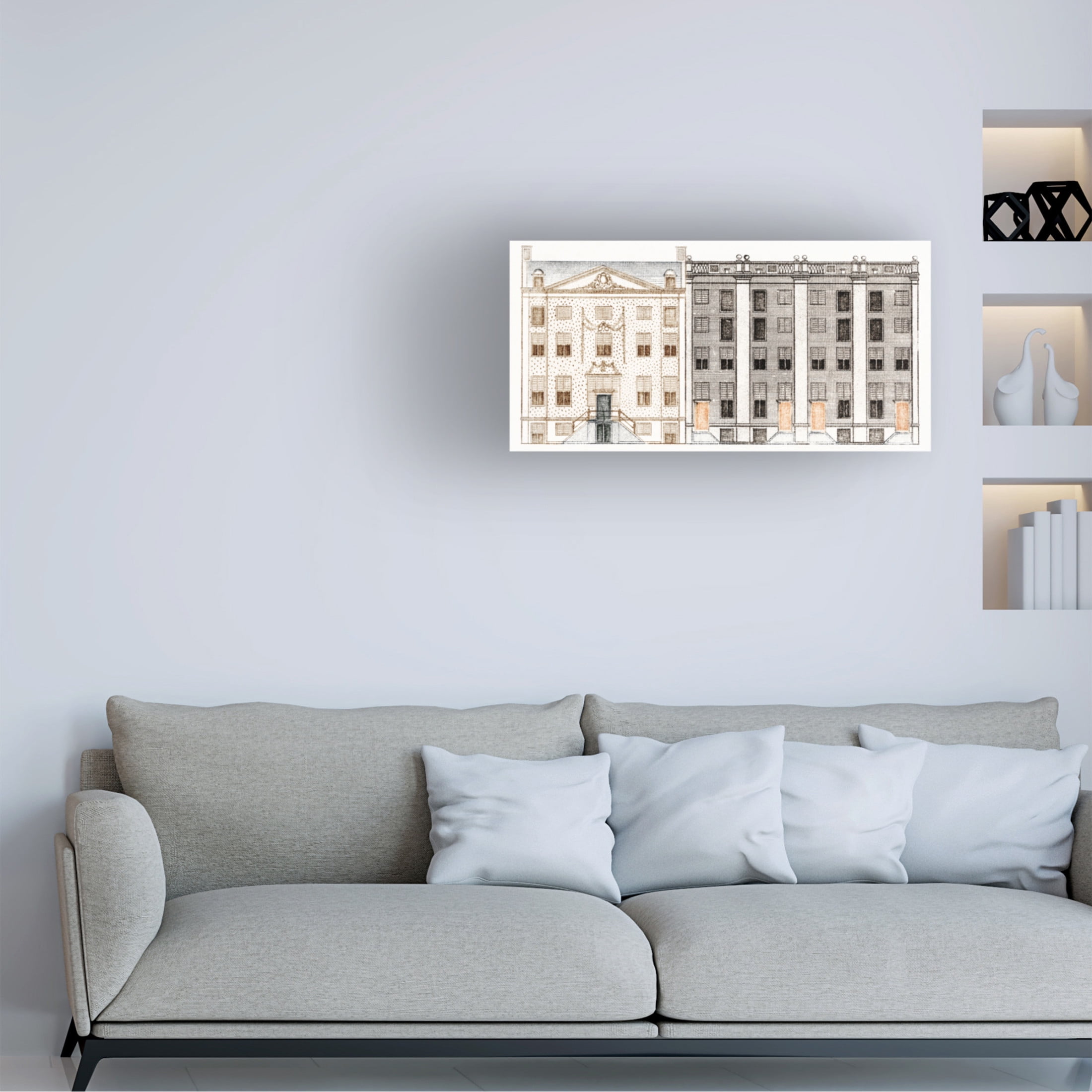 Trademark Fine Art Johan Teyler Amsterdam Canal Houses II Canvas Wall Art