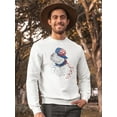 thumbnail image 2 of Dog With A Cap Sweatshirt Men -Image by Shutterstock, Male x-Large, 2 of 4