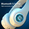 thumbnail image 4 of Back to School Gifts under $5 Headset Light-emitting Bluetooth Headset Heavy Bass Cell Phone Wireless Plug-in Seven Color LED Breathing Light Bluetooth Headset on Clearance, 4 of 7