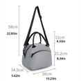 thumbnail image 2 of Large Capacity Insulated Lunch Bag, Portable Shoulder Crossbody Lunch Tote Cooler Bag for Work, Picnic, Travel, Reusable Thermal Meal Bag for Men and Women, Pink, 2 of 4