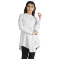 thumbnail image 1 of phagun Chemise Formelle Asymétrique à Manches Longues en Mandarine pour Femme, 1 of 7