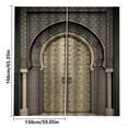 thumbnail image 3 of Wosthever Paquete de 2 cortinas para puerta, cortinas divisorias impermeables, adornos de estilo Retro, cortinas para ventana para sala de estar, Sombras de ventana, 3 of 6