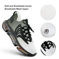 thumbnail image 4 of Aesthetic Bottle Green And White Gradient Walking Shoes for Men Woman Lightweight Tennis Fashion Elastic Sports Shoes Cushion Basketball Shoes, 4 of 7
