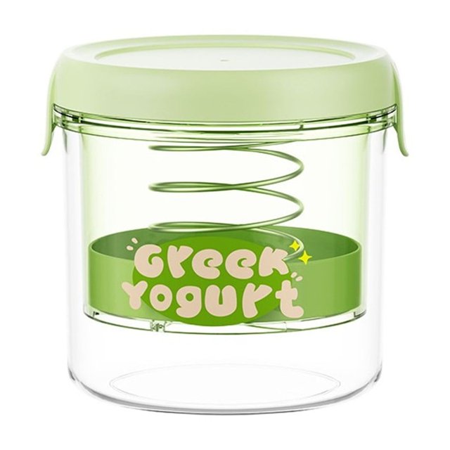 Yogurt Strainer Self-Made Creamy Greek Pressure Filtration Whey Separator Round Green