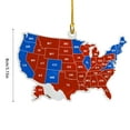 US Election Map Ornament 2024 Election Results Map Election Map Christmas Presidential Election