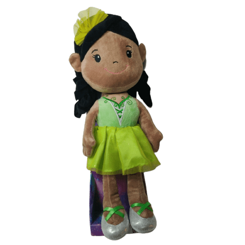 14" Girls Rainbow Ballerina Rag Doll Stuffed Cuddly Kids Plush Soft Toy Teddy 
