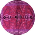 thumbnail image 1 of Ahgly Company Indoor Round Persian Pink Traditional Area Rugs, 6' Round, 1 of 4