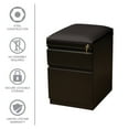 thumbnail image 6 of Hirsh Pro 20 inch Deep Letter Width Mobile Pedestal File Cabinet 2 Drawer Box-File with Seat Cushion, for Home and Office, Black/Black, 6 of 16