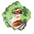thumbnail image 2 of Smooth Fox Terrier St Patricks Foam Coaster Set of 4 Green, 2 of 3