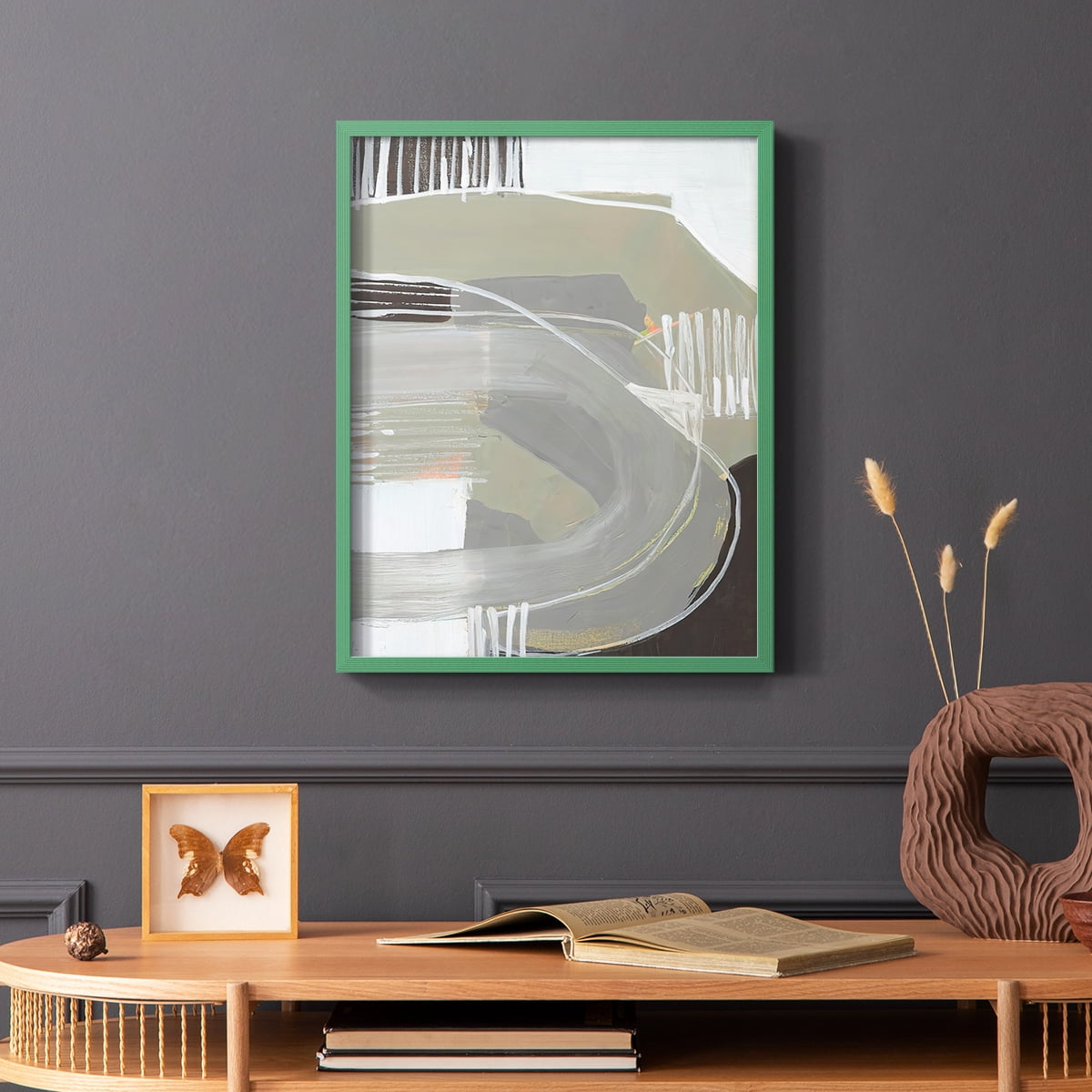 Arching Neutrals I in Paper Solid Wood 11 x 14 Framed Print