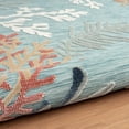 thumbnail image 5 of 5' X 7' Blue Orange Navy And White Abstract Stain Resistant Indoor Outdoor Area Rug, 5 of 8