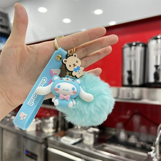 Porte-clés en peluche Sanurgente Hello Kitty, porte-clés de dessin animé  mignon, Kuromi My Melody Cinnamoroll, porte-clés pendentif pour sacs,  cadeaux