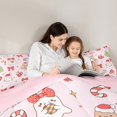 thumbnail image 4 of Feelyou 7-Piece Kawaii Ghost Twin Bedding Set, Kids Pink Bowknot Xmas, 4 of 7