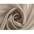 thumbnail image 4 of Gorgeous Home Linen Faux Silk Sheer Grommet Curtain Panels 108" x 63" Ruby Taupe 2-Piece Set, 4 of 5