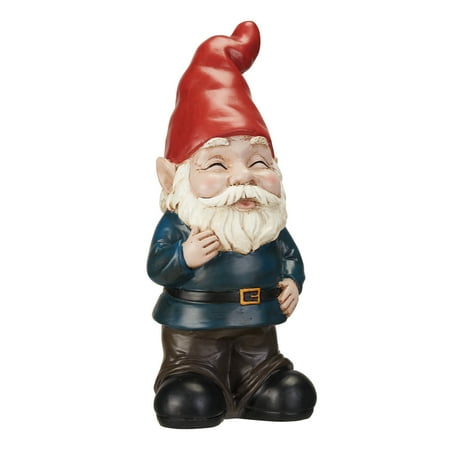 Mainstays Blushing Outdoor Garden Gnome Statue