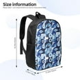 thumbnail image 2 of Disketp Evil Eye School Backpack, Lightweight Basic Middle School Bookbags 17 Inch Casual Daypack for Student College, Travel or Outdoor, 2 of 6