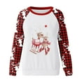 thumbnail image 2 of Noël Femmes Sweat-Shirt Manches Longues Fermeture Cardigan Imprimé Mode Pull Mi Longueur Veste Vacances Xmas Outwear Col Rond Chaud Pull, 2 of 4