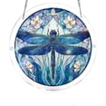 thumbnail image 2 of 83 Pieces Acrylic Puzzle Suncatcher, Dragonfly Sparkling Simulation Glass Design Hanging Puzzle Decoration for Wall Window, Creative DIY Craft Gift for Women, Men, Friends, 2 of 5