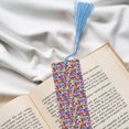 thumbnail image 6 of Kdxio The Garden Tricolor Pansy Flower Print Metal Tassel Bookmarks,Perfect Gift for Art Lovers and Bookworms Metal Bookmarks for Women, 6 of 8