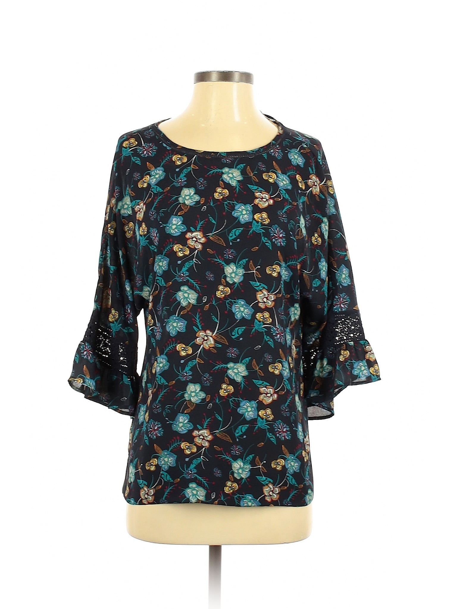 DR2 - Pre-Owned DR2 Women's Size S 3/4 Sleeve Blouse - Walmart.com ...