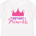 thumbnail image 4 of Inktastic Birthday Princess, Little Princess, Crown, Stars Girls Long Sleeve Toddler T-Shirt, 4 of 5