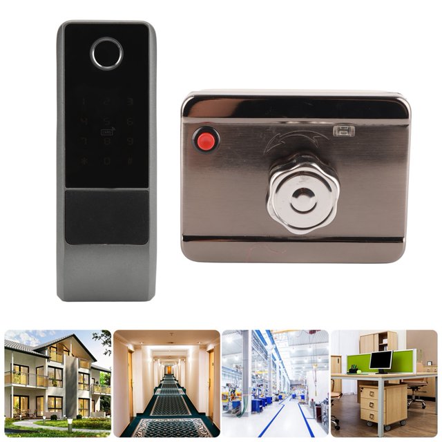 Keyless Entry Door Lock, Rustproof Accurate Anti Copy Smart Locks Easy Installation Sturdy Oxidation Resistant for Homestay for Home for Apartment Fingerprint + Password