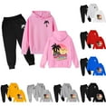 thumbnail image 4 of FhsagQ Tenues pour Filles Ensemble à Capuche Imprimé Noix de Coco Manches Longues Taille 14 Bleu Printemps 11-12 Ans, 4 of 4
