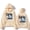 Beige, variant on Hannah Bahng Hoodies Sweatshirts Fashion Y2K Clothing Unisex High Street Pullover Long Sleeves