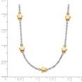 thumbnail image 2 of Primal Silver Sterling Silver Rhodium-plated and Gold-plated 7-Star with 1.5-inch Extension Necklace, 2 of 4