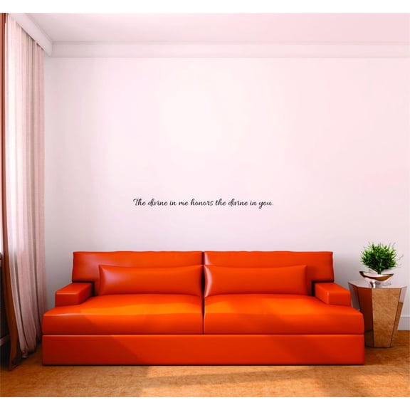 Custom Wall Decal Sticker - The Divine In Me Honors The Divine In You. Home Decor Picture Art 8x32 Inches