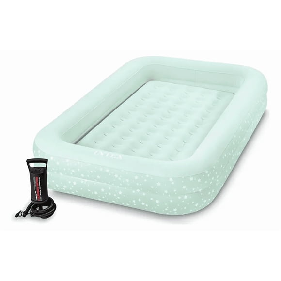 COLCHON CAMA INFLABLE DE VIAJE PARA NIñOS +FUNDA+BOMBA