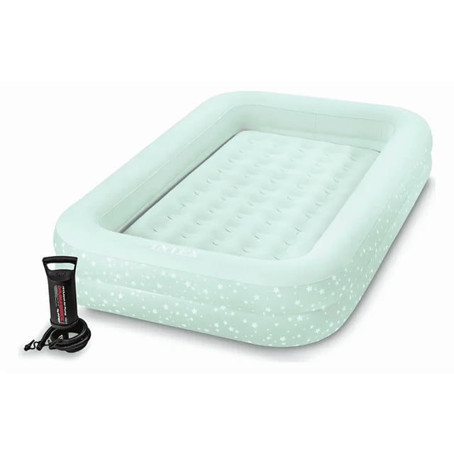 COLCHON CAMA INFLABLE DE VIAJE PARA NIñOS +FUNDA+BOMBA