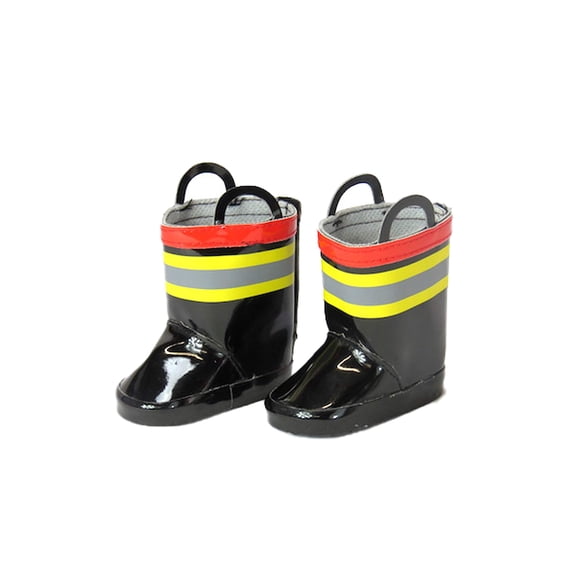 American Fashion World Fireman Boots Firefighter | 18 Inch Doll Clothes