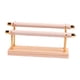 thumbnail image 4 of Organizador de joyas con base de madera, expositor multiusos para pulseras 2 niveles, 4 of 9