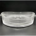 thumbnail image 3 of 20" Oval Glass Crystal Bathroom Vessel Sink Basin - Clear, 3 of 12