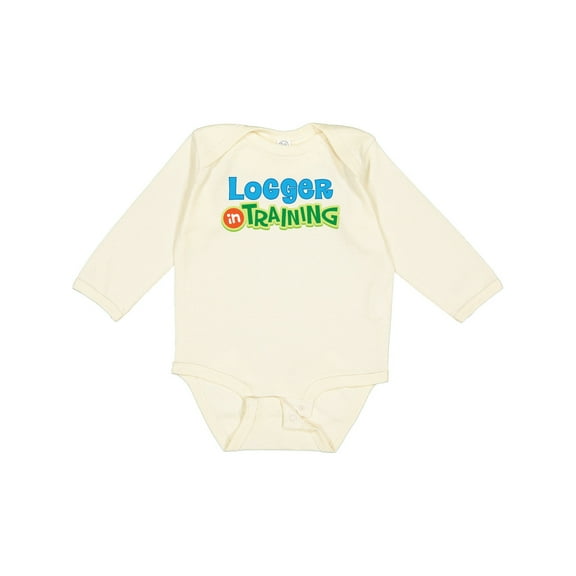 Inktastic Logger in Training Logging Boys or Girls Long Sleeve Baby Bodysuit