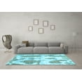 thumbnail image 3 of Ahgly Company Indoor Rectangle Abstract Light Blue Modern Area Rugs, 8' x 10', 3 of 4