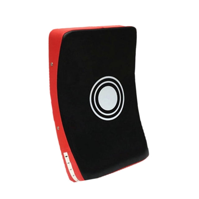 Almencla Curved Kick Pad Punching Bag Foot Target for Exercise Competition Practicing Black Red