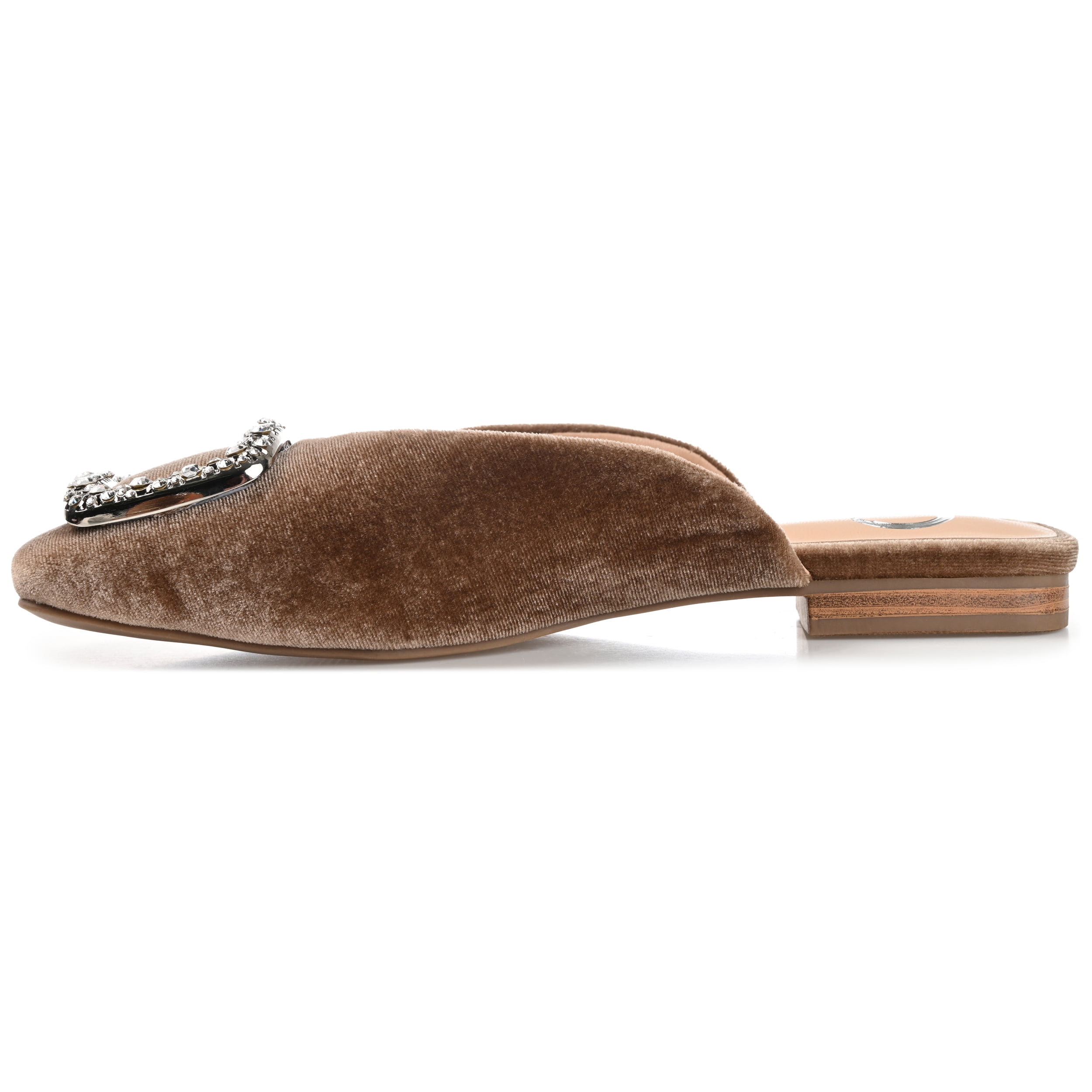 Journee Womens Sonnia Mules Square Toe Slip On Evening Dress Flats