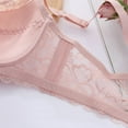 thumbnail image 5 of LFEOOST Seamless Wireless Bras for Women,Lace Floral Ice Silk Cooling Braice,Lightweight Comfy Fit Push Up Bralettes Seniors Pink XXXL, 5 of 9
