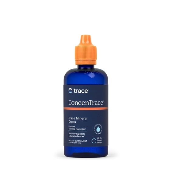 Trace Minerals ConcenTrace Trace Mineral Drops Supports Energy & Digestion - 48 Servings