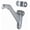 Nickel, variant on Schlage SP059A5 Aluminum Handrail Bracket, Antique Brass