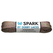 Derby Laces Rainbow Mirage Spark Shoelace for Shoes, Skates, Boots, Roller Derby, Hockey and Ice Skates (45 Inch / 114 cm)