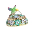 thumbnail image 4 of Caja de joyería esmaltada jinwen caja de recuerdo decorativa colibrí, 4 of 8