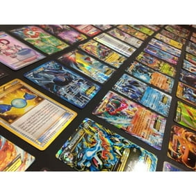 Pokemon TCG : 100 Card LOT Rare, COM/UNC, Holo & Guaranteed EX/GX/VMAX/V, MEGA OR Full Art