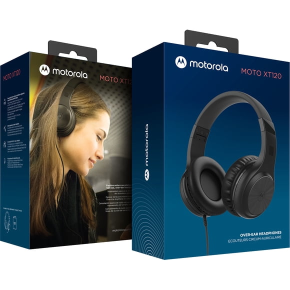 Audífonos Motorola Moto Xt120 Ligeros Negro Nueva Línea 2022 Motorola XT120 Ligeros Diadema Over-Ear