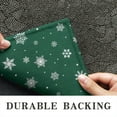 thumbnail image 6 of Green Christmas Snowflake Pattern Door Rugs,Washable Non Slip Door Mats Indoor,Decorative Door Mats,Entry Mat Indoor for Entrance,Bedroom,Kitchen,Bathroom,17"x30", 6 of 6