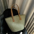thumbnail image 5 of Kukuzhu Straw Beach Bag, Summer Straw Handbags for Women TrendyStraw Purses Woven Tote Bag for Travel Vacation, 5 of 7