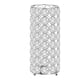 thumbnail image 5 of Florero cilíndrico Macarena de cristal 8 x 20 cm soporte decorativo elegante Plateado, 5 of 8